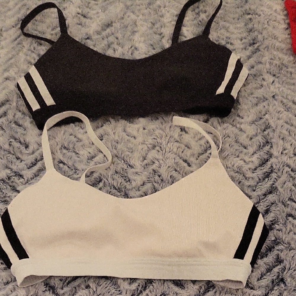 adidas Black and White Sports Bras
